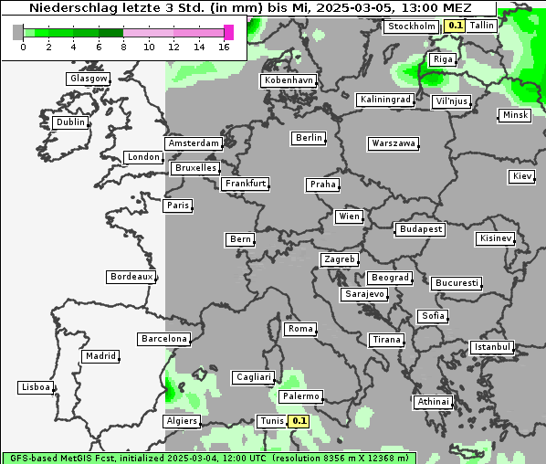 Niederschlag, 5. 3. 2025