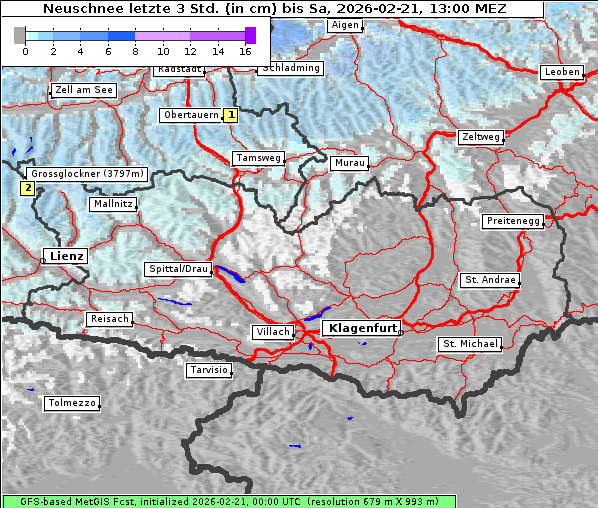 Neuschnee, 21. 2. 2026