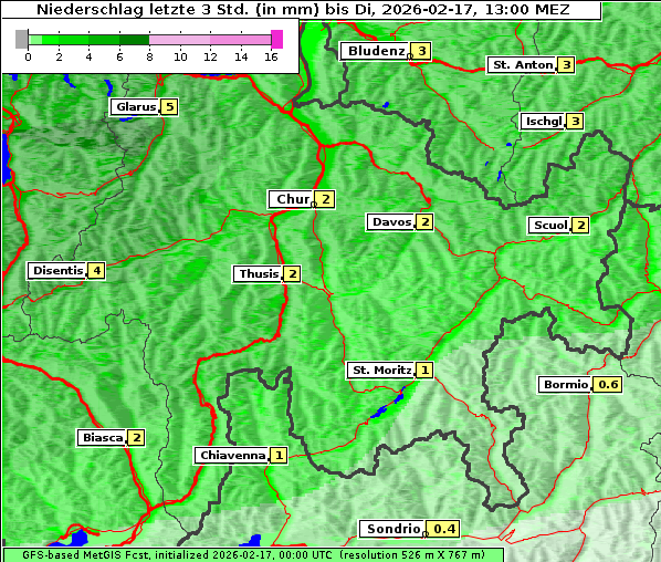 Niederschlag, 17. 2. 2026