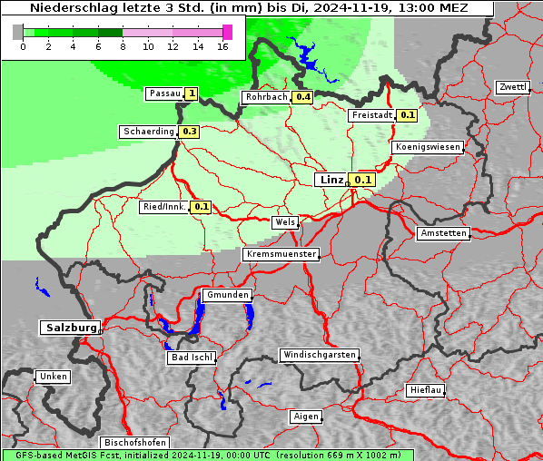 Niederschlag, 19. 11. 2024