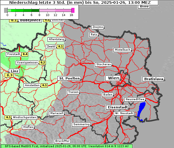 Niederschlag, 26. 1. 2025