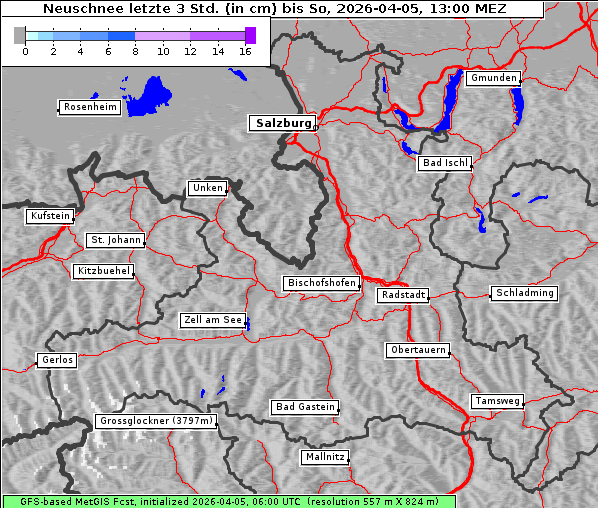 Neuschnee, 5. 4. 2026