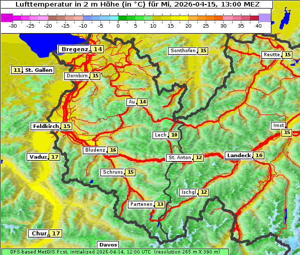 Temperatur, 15. 4. 2026