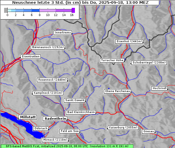 Neuschnee, 18. 9. 2025