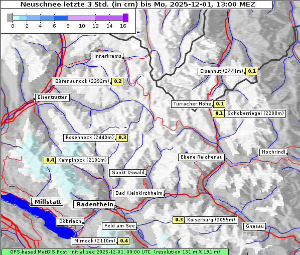 Neuschnee, 1. 12. 2025