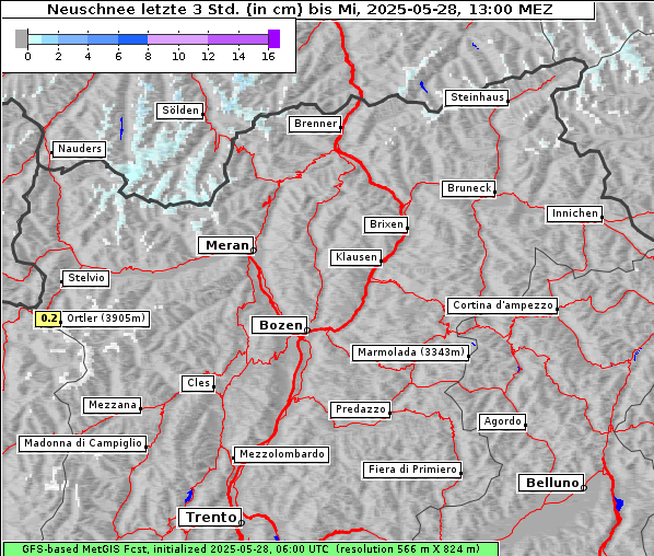 Neuschnee, 28. 5. 2025