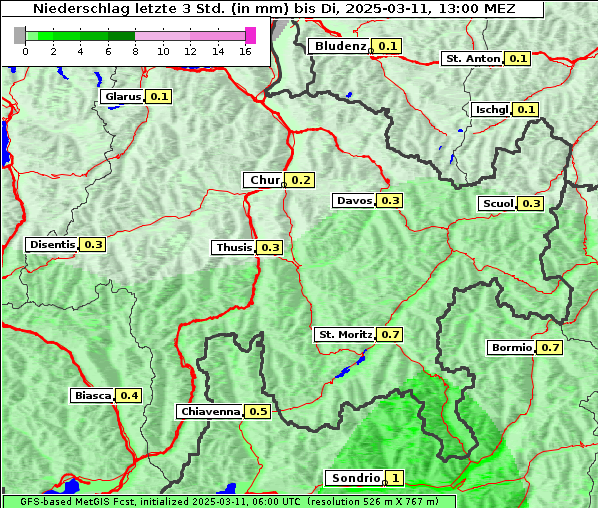 Niederschlag, 11. 3. 2025