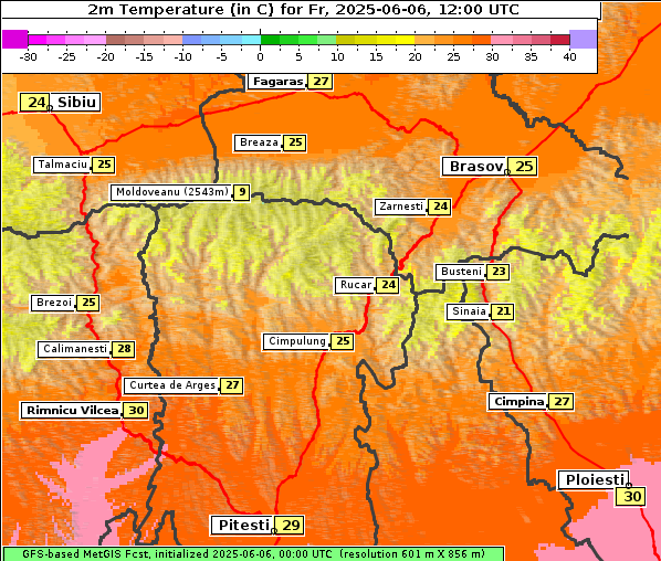 Temperatur, 6. 6. 2025