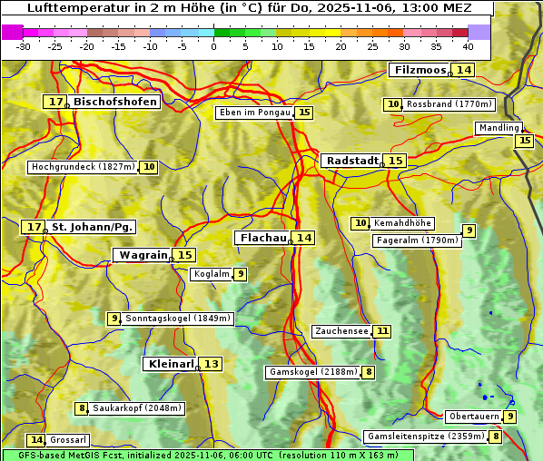 Temperatur, 6. 11. 2025
