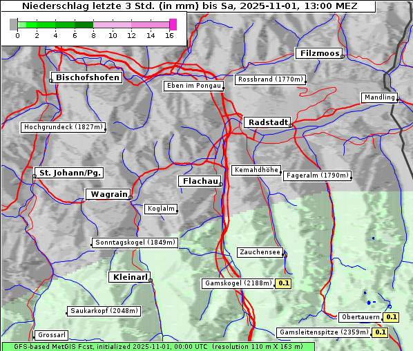 Niederschlag, 1. 11. 2025