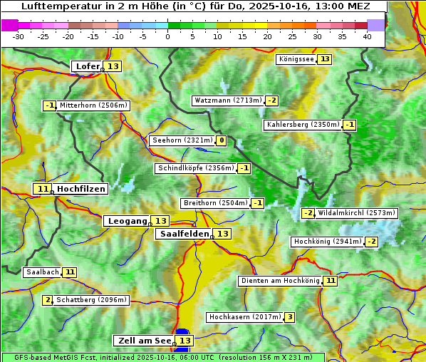 Temperatur, 16. 10. 2025