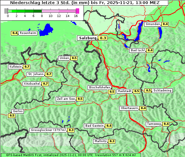 Niederschlag, 21. 11. 2025