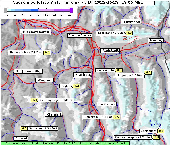 Neuschnee, 28. 10. 2025