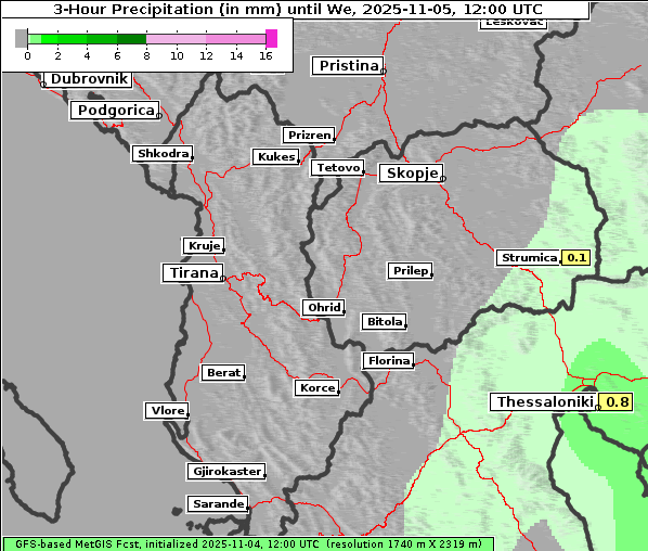 Niederschlag, 5. 11. 2025