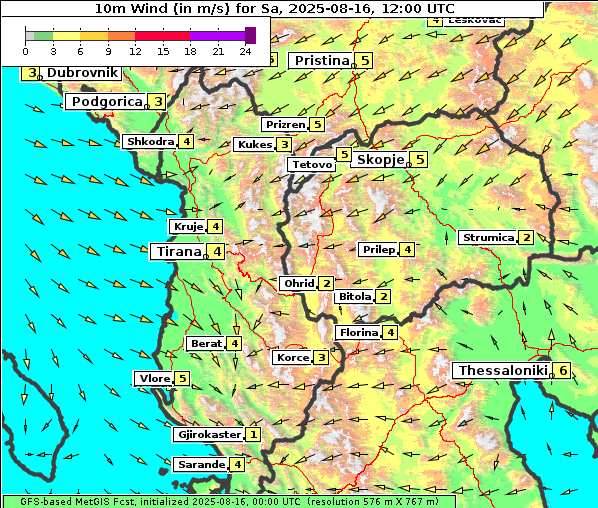 Wind, 16. 8. 2025