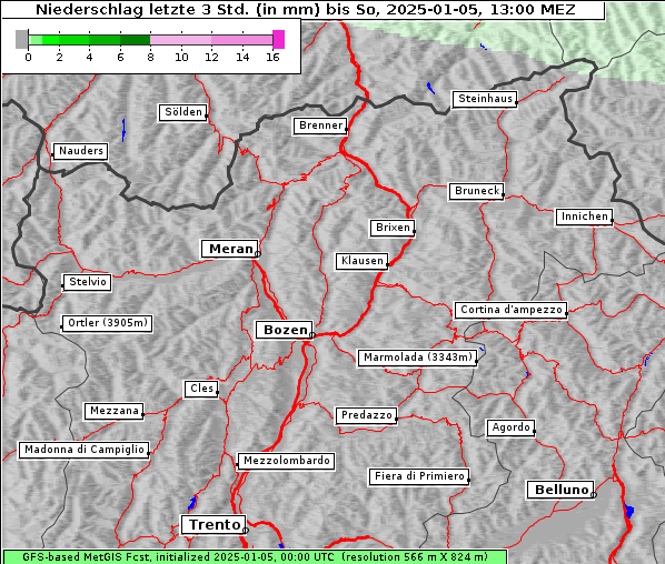 Niederschlag, 5. 1. 2025