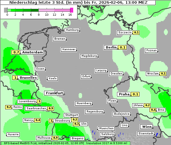 Niederschlag, 6. 2. 2026