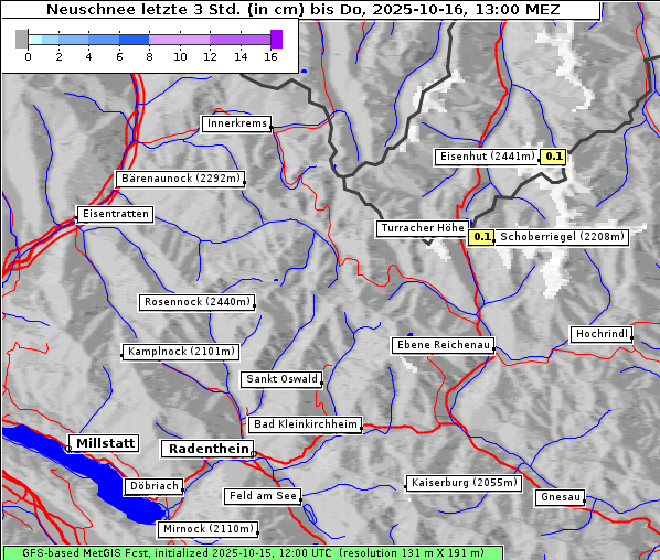 Neuschnee, 16. 10. 2025