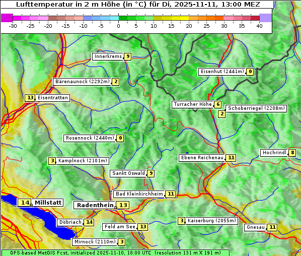 Temperatur, 11. 11. 2025