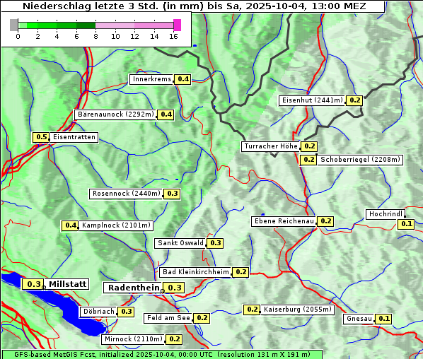 Niederschlag, 4. 10. 2025