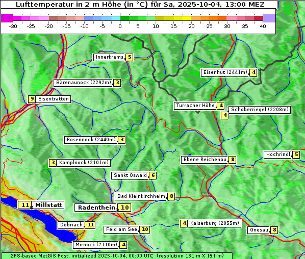 Temperatur, 4. 10. 2025
