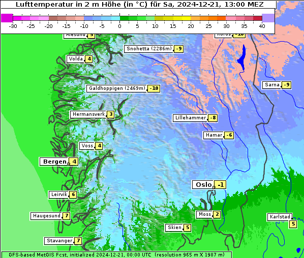 Temperatur, 21. 12. 2024