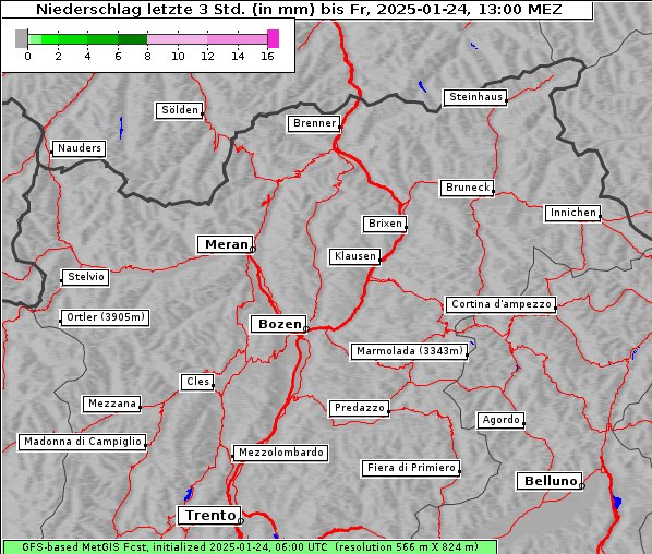 Niederschlag, 24. 1. 2025