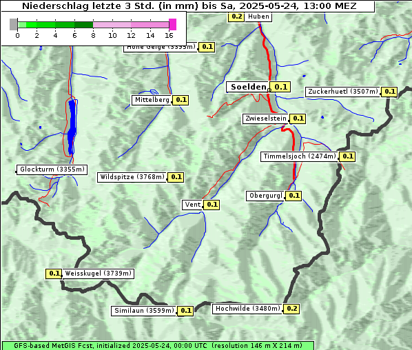 Niederschlag, 24. 5. 2025