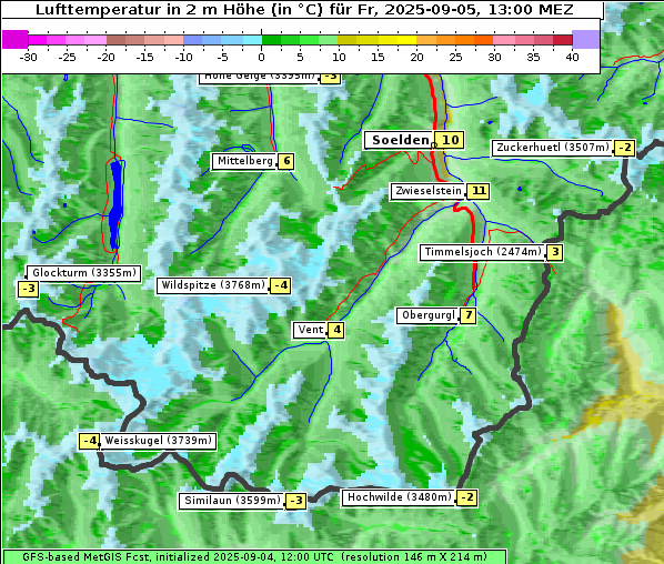 Temperatur, 5. 9. 2025