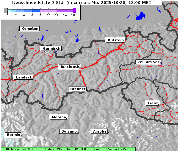 Neuschnee, 20. 10. 2025