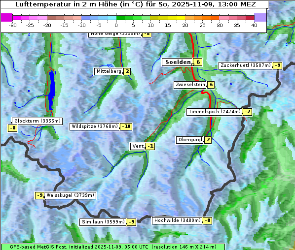 Temperatur, 9. 11. 2025