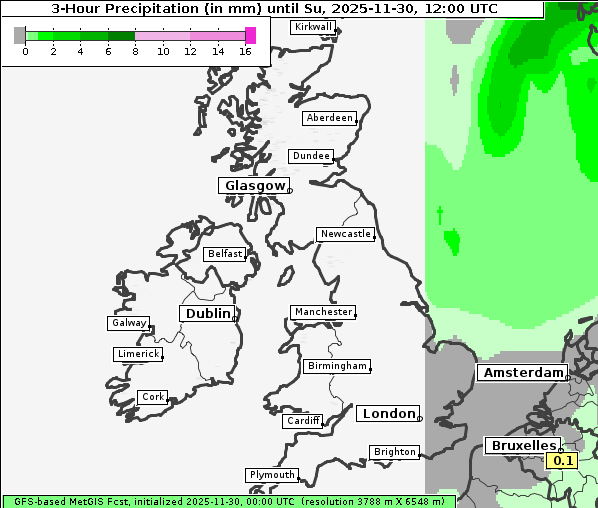 Niederschlag, 30. 11. 2025