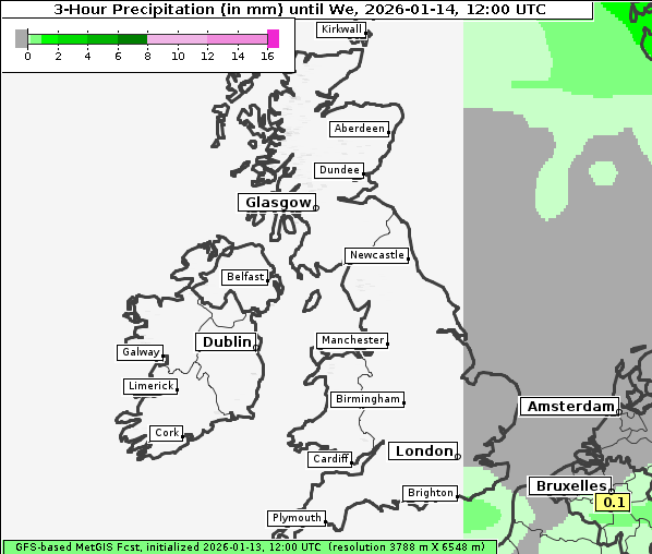 Niederschlag, 14. 1. 2026