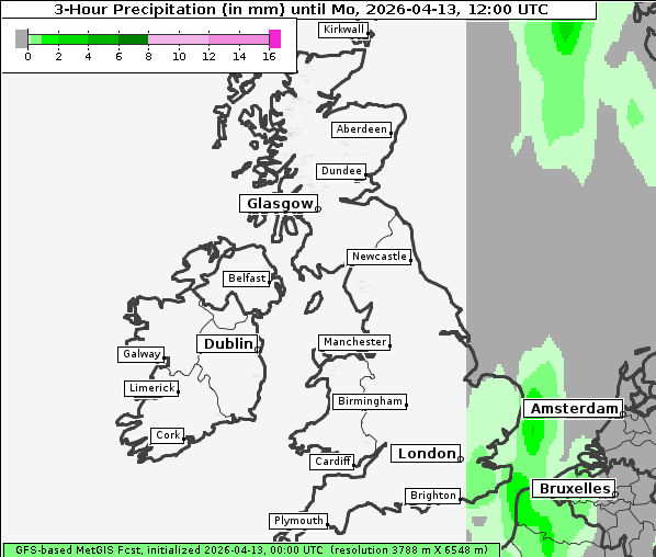 Niederschlag, 13. 4. 2026