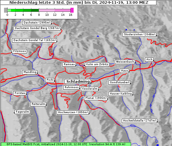 Niederschlag, 19. 11. 2024