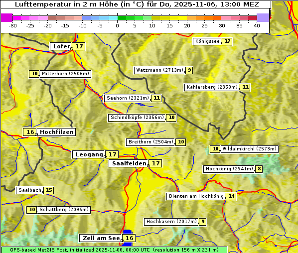 Temperatur, 6. 11. 2025