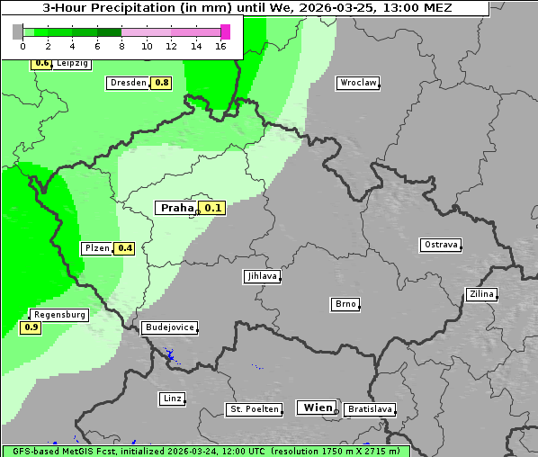 Niederschlag, 25. 3. 2026