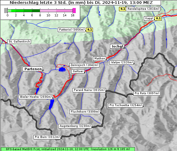 Niederschlag, 19. 11. 2024