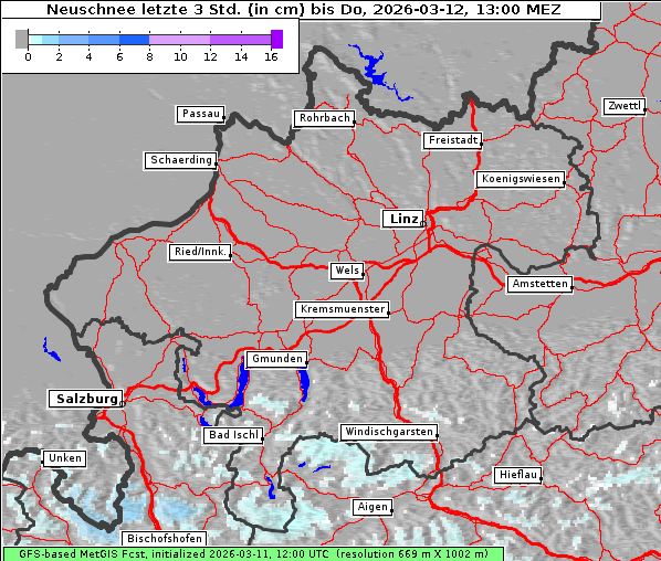Neuschnee, 12. 3. 2026