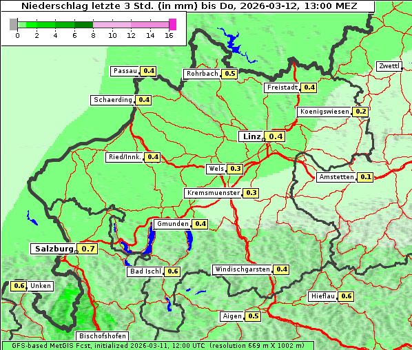 Niederschlag, 12. 3. 2026