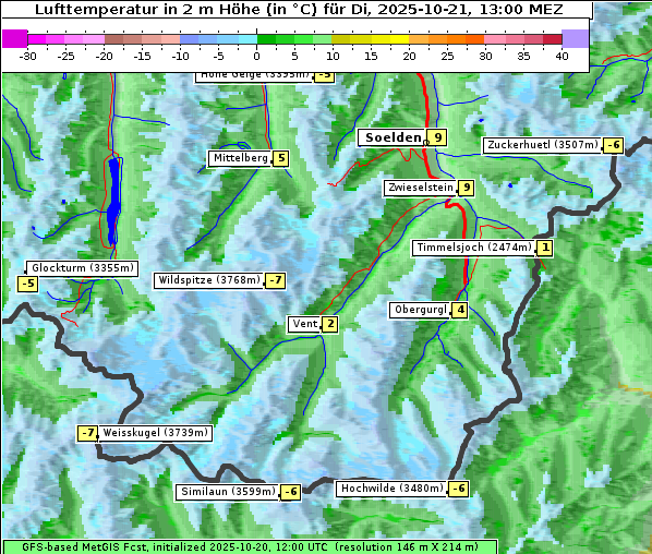 Temperatur, 21. 10. 2025