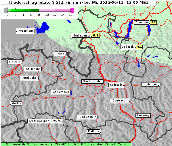 Niederschlag, 11. 6. 2025