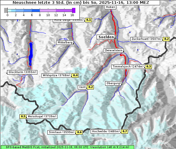 Neuschnee, 16. 11. 2025