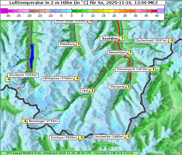 Temperatur, 16. 11. 2025