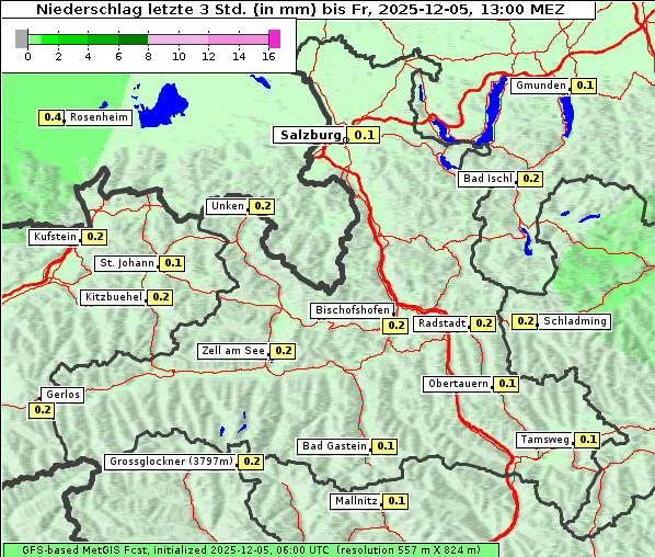 Niederschlag, 5. 12. 2025