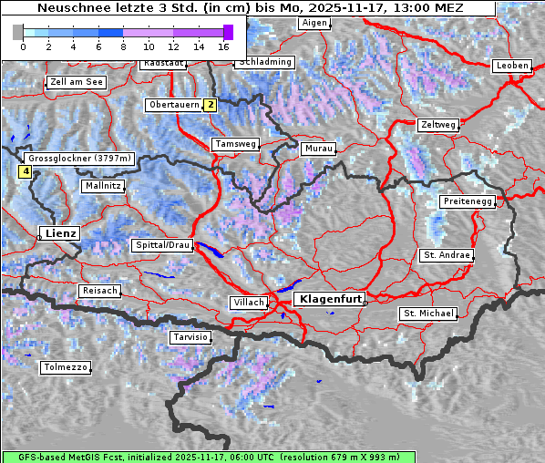 Neuschnee, 17. 11. 2025