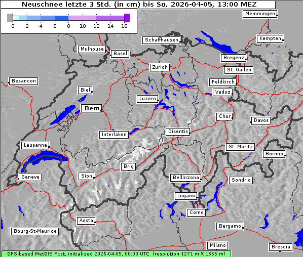 Neuschnee, 5. 4. 2026