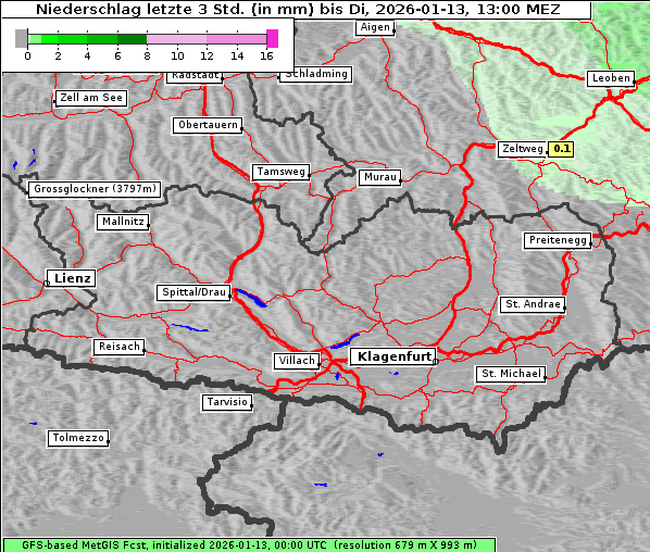 Niederschlag, 13. 1. 2026