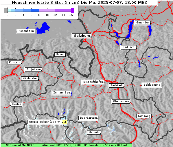 Neuschnee, 7. 7. 2025