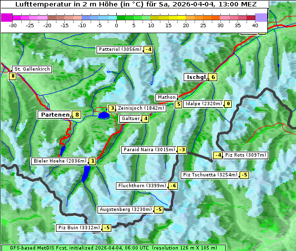 Temperatur, 4. 4. 2026